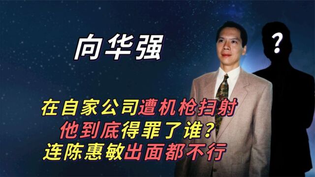 向华强在自家公司遭机枪扫射,究竟得罪了谁,陈惠敏出面都不行!