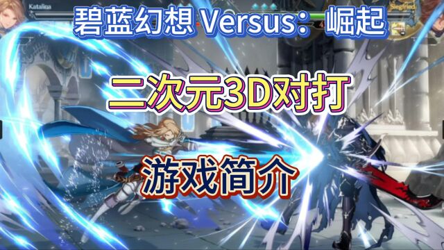 碧蓝幻想 Versus:崛起 二次元3D横板剧情向PK游戏