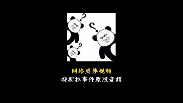 网络灵异视频特斯拉事件原版音频