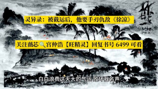 灵异录:被截运后,他要手刃仇敌《徐凉》热门悬疑小说阅读○已完结