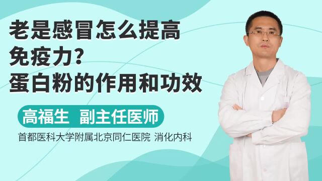 老是感冒怎么提高免疫力?蛋白粉的作用和功效