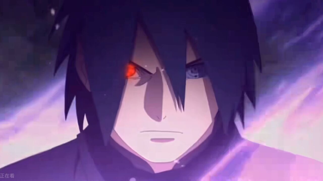 火影忍者博人传:佐助立马开启须佐能乎,瞬间就将一式砍倒在地,一式