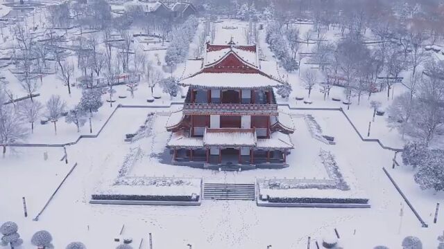 济宁市太白湖新区:雪后太白湖 冬韵美如画