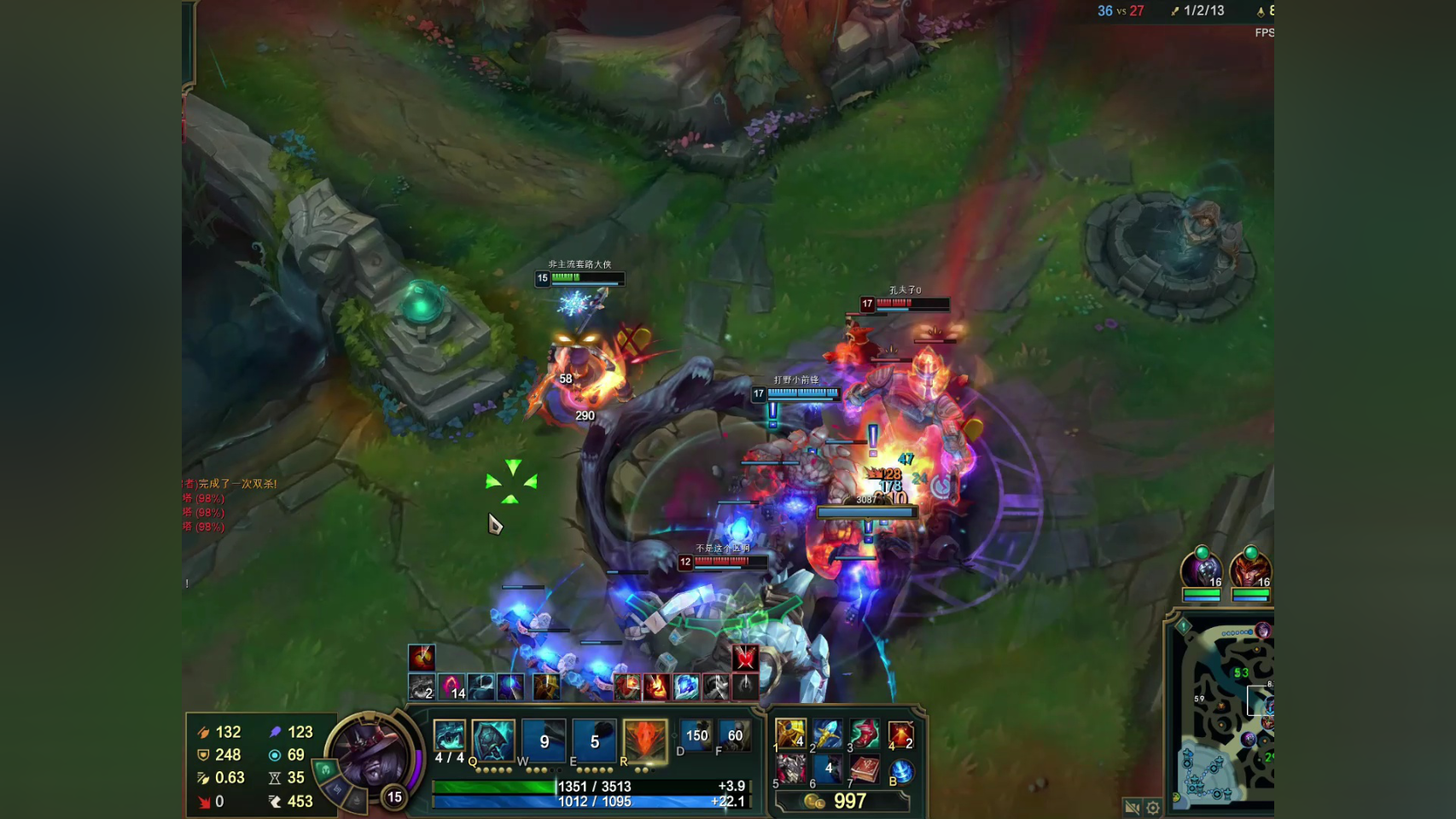 折磨流辅助掘墓,敌方adc补兵都补不好