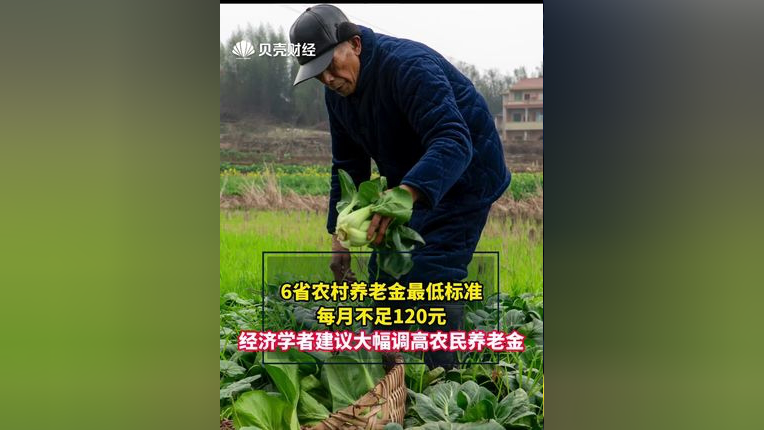 省农村养老金最低标准每月不足120元 经济学者建议大幅调高农民养老金
