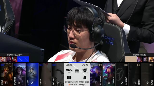 英雄联盟S15瑞士轮 第1日 HLE vs AL