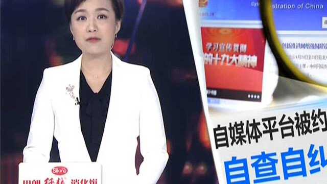 多家自媒体平台再被约谈 须全面自查自纠