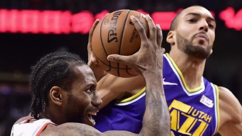 《NBA全场集锦》【球星】莱昂纳德vs爵士集锦 冷面暴走狂砍45分创生涯新高
