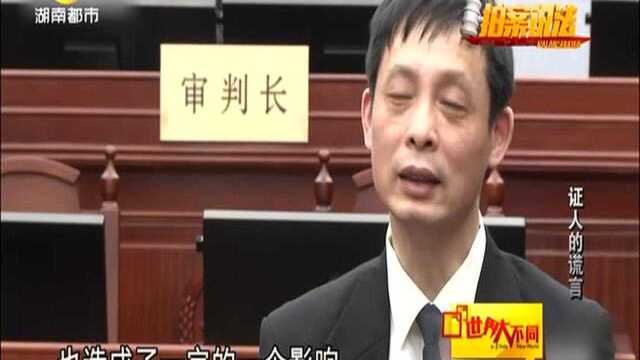 上海:证人的谎言(二)——法官庭上出示证据 证人依然狡辩