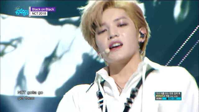 60FPS 1080P | NCT2018  Black On Black, 엔시티2018  블랙온블랙 Show Music Core 20180421