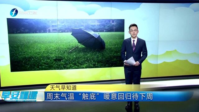 天气早知道 周末气温“触底” 暖意回归待下周