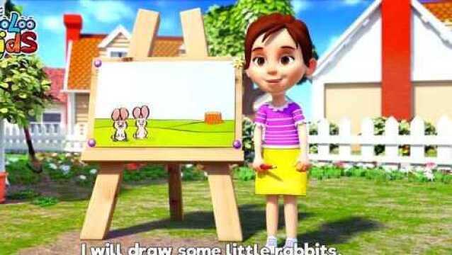 Drawing Song  LooLoo Kids Nursery Rhymes for Kids