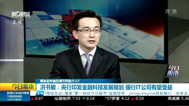 洪书敏:央行印发金融科技发展规划 银行IT公司有望受益