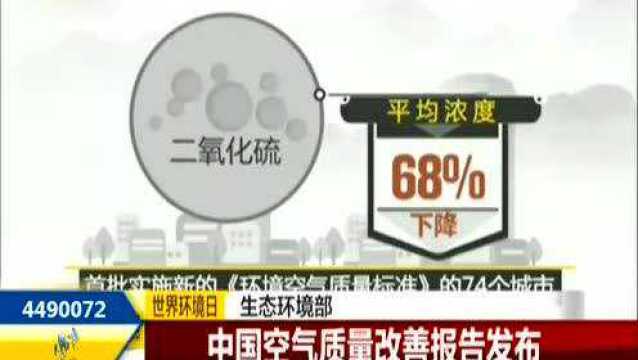 世界环境日 生态环境部 中国空气质量改善报告发布