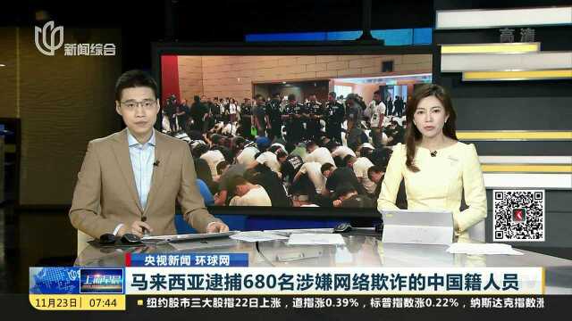 马来西亚逮捕680名涉嫌网络欺诈的中国籍人员