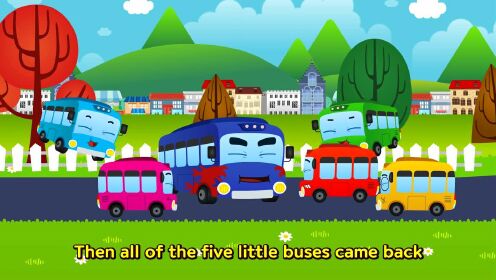 Five little buses went out one day
