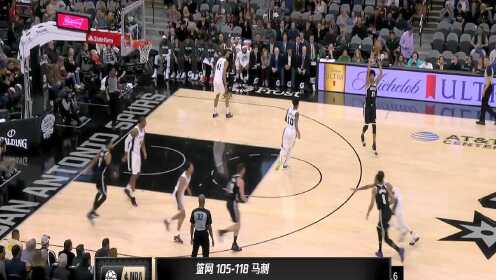 《NBA全场集锦》【原声】篮网105-118马刺 丁威迪空砍41分率队追击难救主