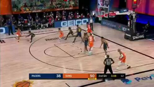 《NBA全场回放》【回放】步行者vs太阳第2节 特纳旱地拔葱双手怒扣