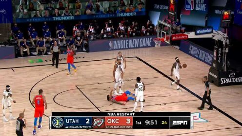 《NBA全场集锦》他的名字叫圣保罗 保罗急停三分稳稳飚中