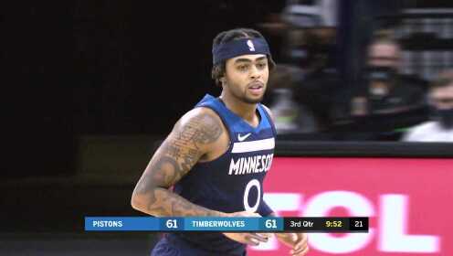 《NBA全场集锦》【纯享】活塞vs森林狼精华回放 唐斯演绎单臂劈扣