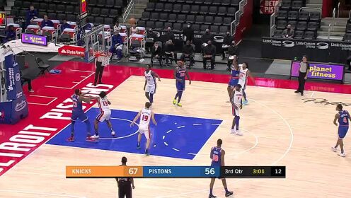 《NBA全场集锦》【原声】尼克斯90-84活塞 尼克斯5人的分上双罗斯首秀10分2助攻