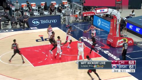 《NBA全场集锦》【原声】公牛115-107奇才 韦少空砍三双比尔29分徒劳难阻4连败