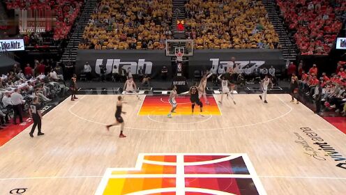 《NBA全场集锦》爵士vs灰熊五佳球：戈贝尔铜墙铁壁封盖莫兰特