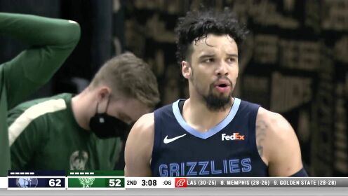 《NBA全场集锦》灰熊vs雄鹿 第2节英文原声回放