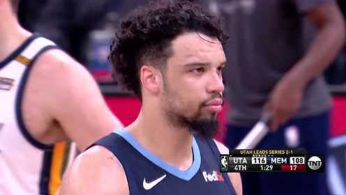 《NBA全场集锦》爵士vs灰熊第4节英文原声回放