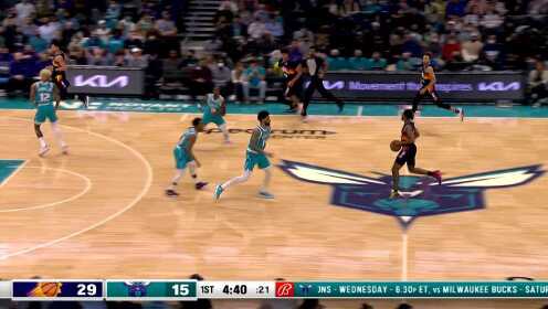 《NBA全场集锦》比永博送遮天大帽强势护筐 布克三分命中重炮出击