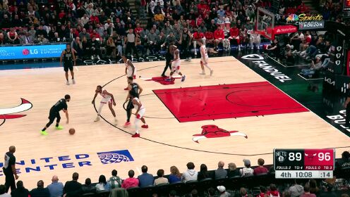 《芝加哥公牛》NBA常规赛：篮网vs公牛第4节英文原声回放