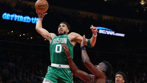 《NBA全场集锦》凯尔特人vs老鹰五佳球 博格达诺维奇迎着防守命中超远三分杀人诛心