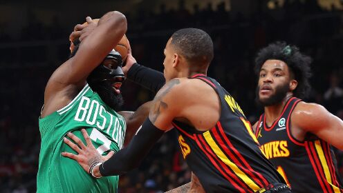 《NBA全场集锦》凯尔特人vs老鹰五佳球 科林斯转身拉杆造2+1 塔图姆逆天补扣炸裂全场