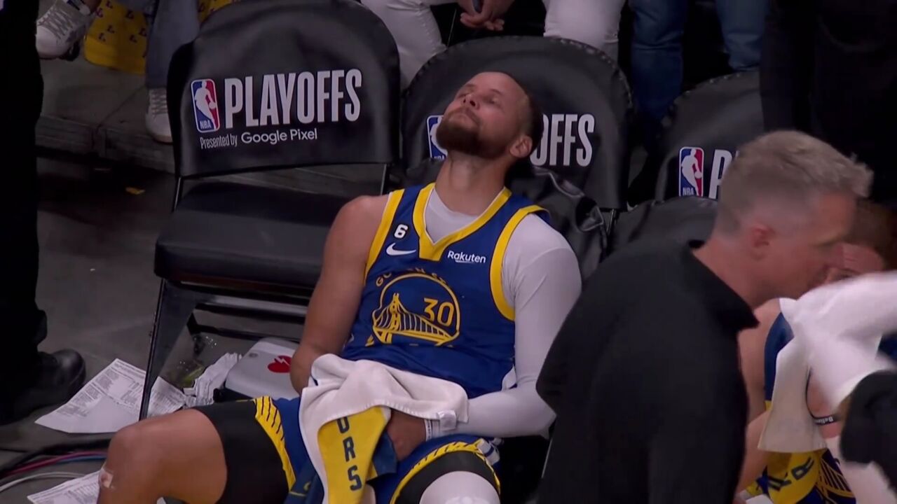 nba季后赛:湖人淘汰勇士晋级西决 库里表情落寞