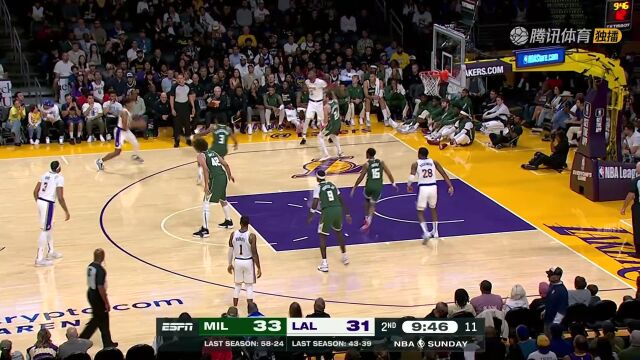 NBA：伍德不看人妙传伍德 助后者打成2+1