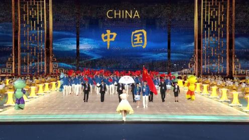 杭州亚运会中国代表团入场