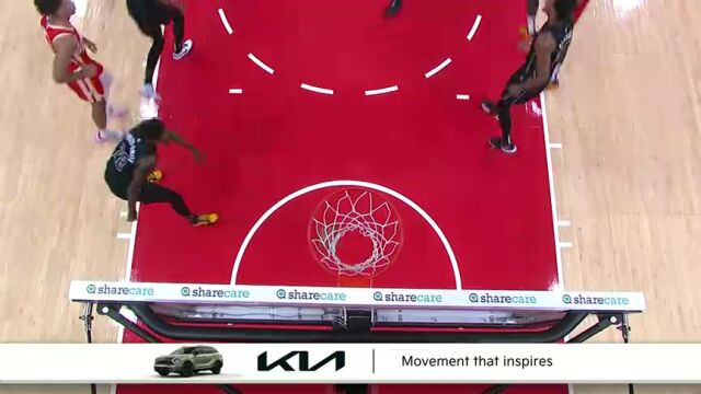 NBA常规赛：篮网vs老鹰第3节英文原声回放