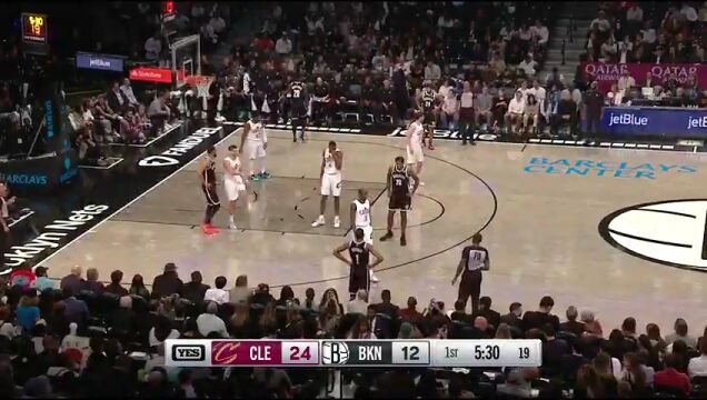  NBA常规赛：骑士vs篮网第1节中文解说回放