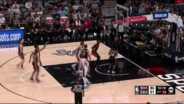 热火vs马刺英文原声全场回放