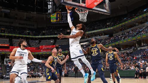 《NBA全场集锦》【原声】步行者122-127灰熊 小贾伦·杰克逊18+5+5灰熊加时险胜步行者