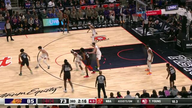 完美节奏！康宁安对抗转身顶飞渡边中投命中