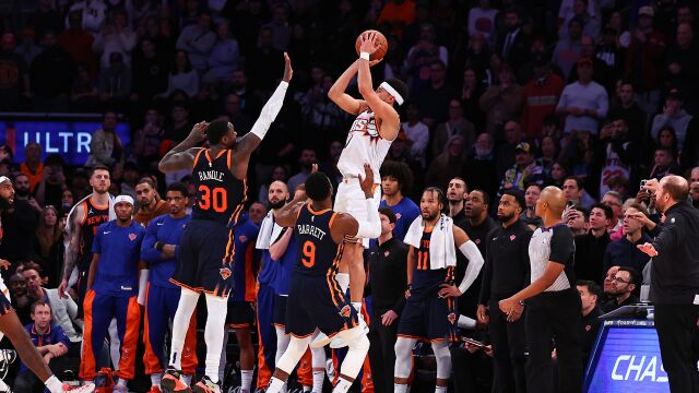 太阳vs尼克斯五佳球 布克飚中大心脏准绝杀