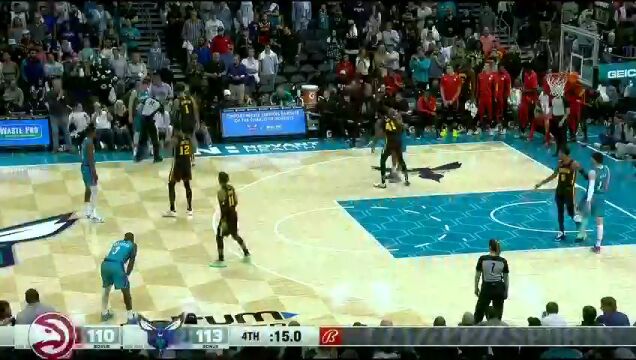  NBA常规赛：老鹰vs黄蜂第4节中文解说回放
