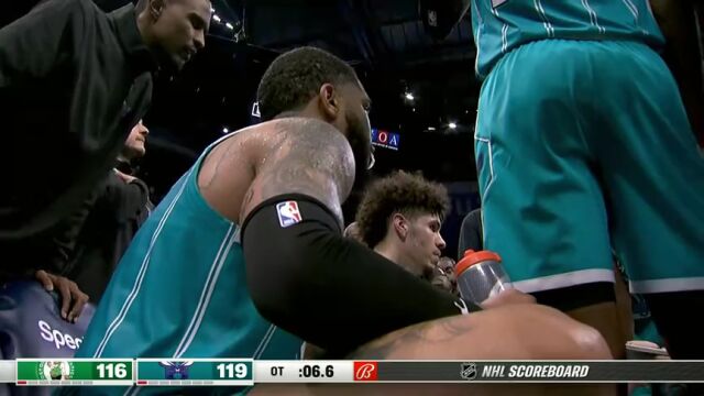 NBA常规赛：凯尔特人vs黄蜂加时赛中文解说回放