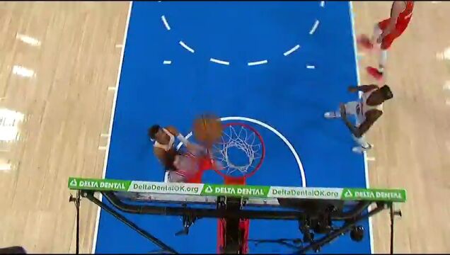 NBA常规赛：老鹰vs雷霆第3节中文解说回放