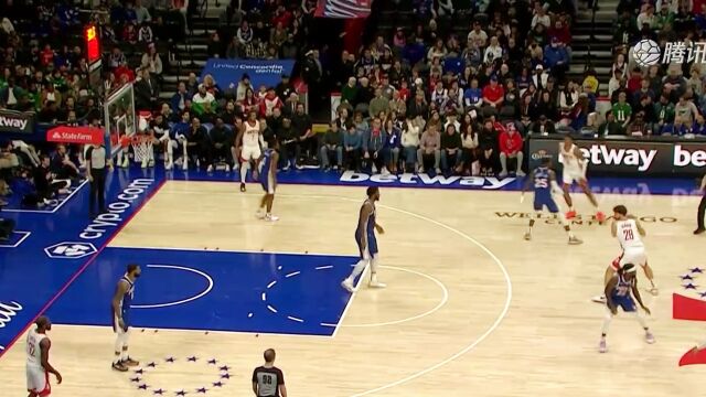 醉八仙！恩比德1v3强攻 欧洲步上篮得手