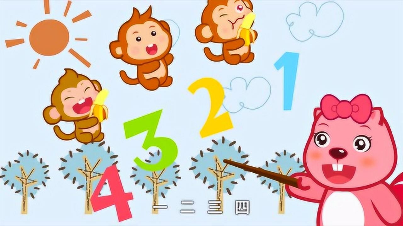 五只猴子吃香蕉图片