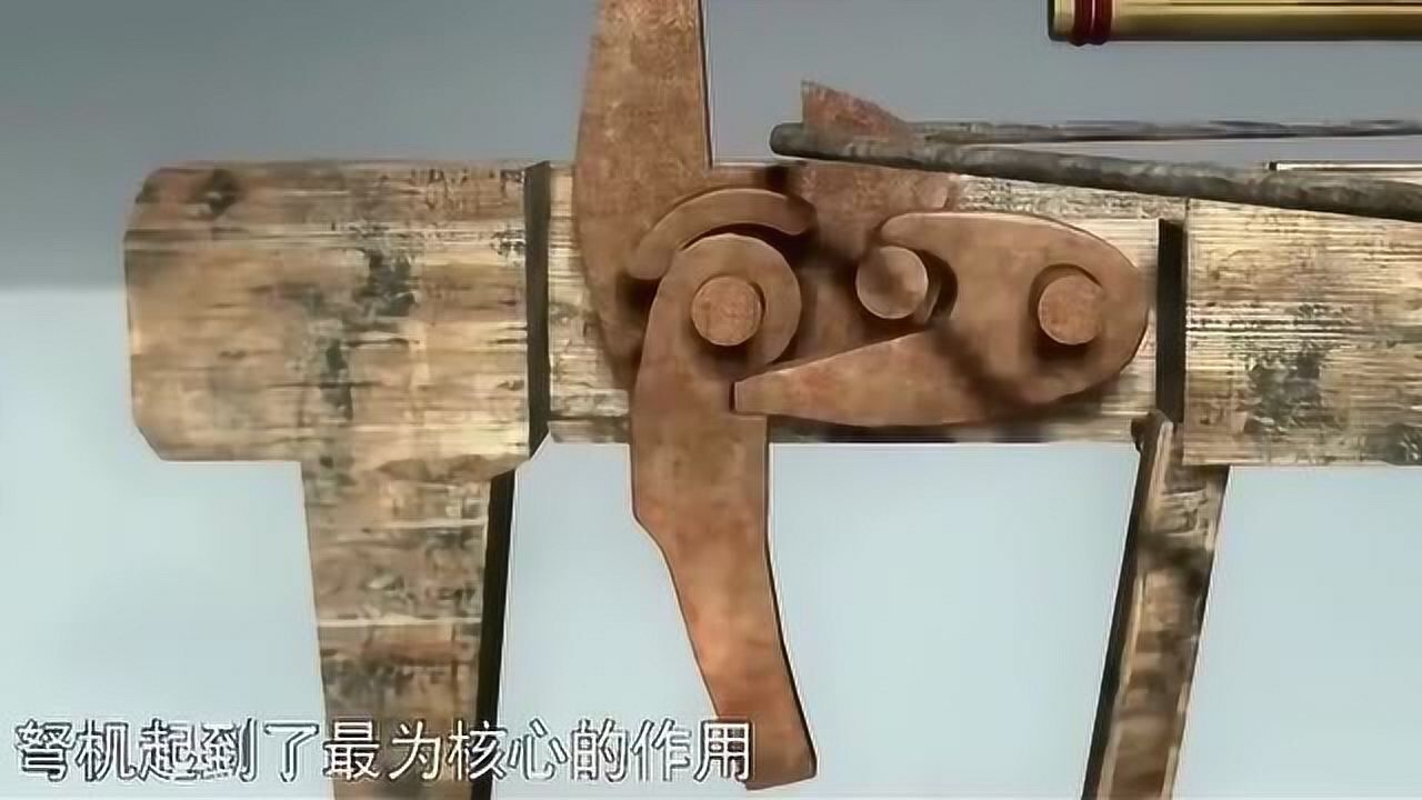 战国时期弩机,人类文明史上第一机械!赶超西方近代的来复枪!_腾讯视频