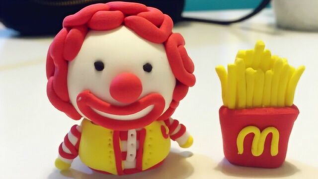 黏土薯条,用黏土做一包漂亮的薯条