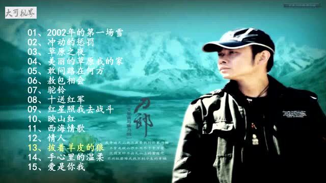 刀郎歌曲精选15首_腾讯视频